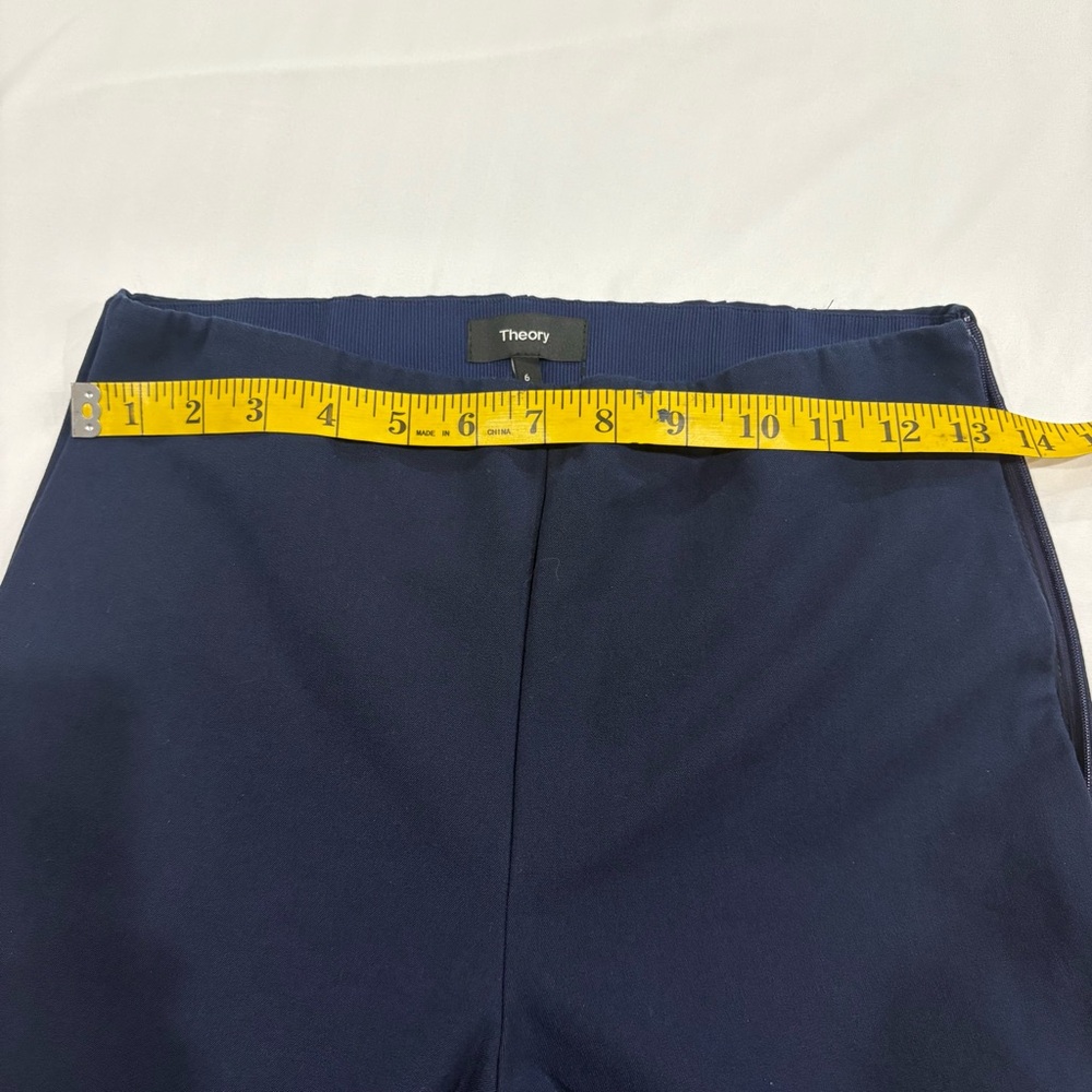 Theory Navy Slim Women’s Dress Pants Made in USA. - Picture 5 of 10